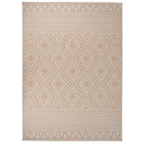 Vidaxl Außen Teppich mit Muster flach -200x280 cm braun