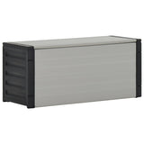 Vidaxl Gartenabfallbehälter 85x34x40 cm Grau