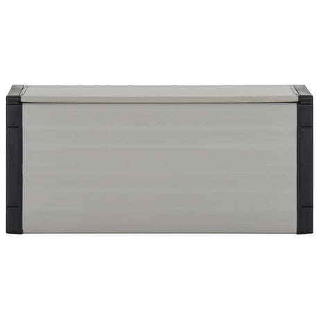 Vidaxl Gartenabfallbehälter 85x34x40 cm Grau