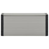 Vidaxl Gartenabfallbehälter 85x34x40 cm Grau