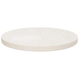 Vidaxl tafelblad ø40x2,5 cm massief grenenhout wit