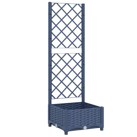 VIDAXL -Planungsbox mit Trellis Blue Grey 40x40x121.5 cm pp