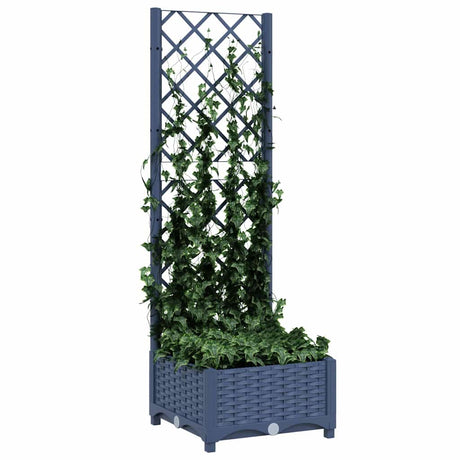 VIDAXL -Planungsbox mit Trellis Blue Grey 40x40x121.5 cm pp