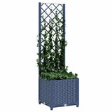 Vidaxl Plannet mit Trellis Blue Grey 40x40x136 cm pp