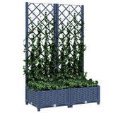 Vidaxl Plannet mit SLAT 80x40x121.5 cm Polypropen dunkelgrau