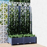 Vidaxl Plannet mit SLAT 80x40x121.5 cm Polypropen dunkelgrau