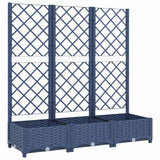 VIDAXL -Planungsbox mit Lettlamarbeit 120x40x121.5 cm Polypropen dunkelgrau