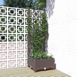 VIDAXL -Plannet mit Slatarbeit 40x40x121.5 cm Polypropenbraun