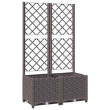 VIDAXL -Planungsbox mit SLAT 80x40x136 cm Polypropenbraun