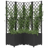 VIDAXL -Planungsbox mit SLAT 80x80x136 cm Polypropen Schwarz