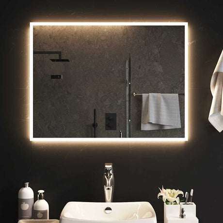 Vidaxx Badezimmerspiegel LED 80x60 cm