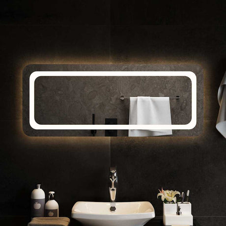 Vidaxl badkamerspiegel led 100x40 cm