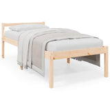 Vidaxl seniorenbed massief grenenhout wit 75x190 cm