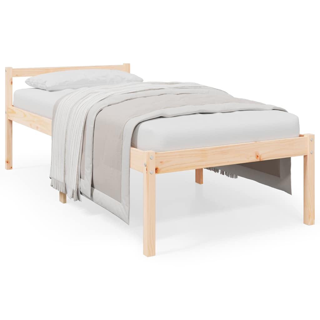 Vidaxl seniorenbed massief grenenhout 90x190 cm