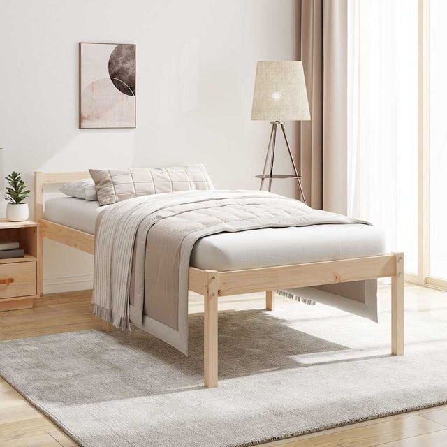 Vidaxl seniorenbed massief grenenhout 90x200 cm