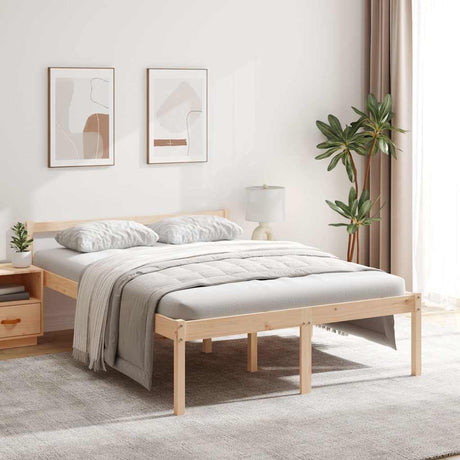Vidaxl seniorenbed massief grenenhout 120x200 cm