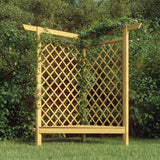 Vidaxl Eckpergola mit Sofa 166x81x174 cm imprägniertes Kiefernholz