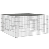 VIDAXL -Kaninchen -Käfig 110x110x55 cm verzinktes Bügeleisen