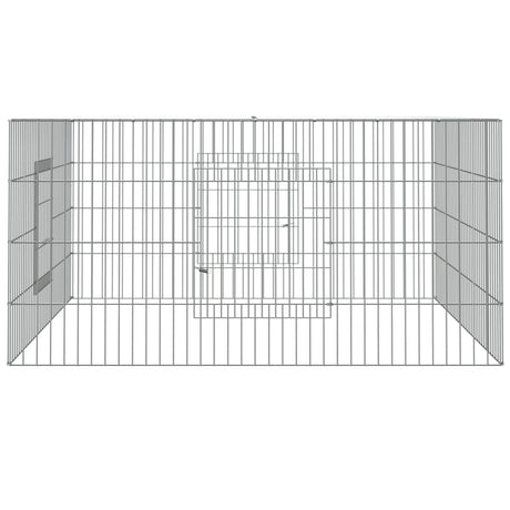 VIDAXL -Kaninchen -Käfig 110x110x55 cm verzinktes Bügeleisen