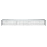 Vidaxxl Kaninchenkäfig mit 4 Paneelen 433 x 109 x 54 cm, verzinktes Eisen