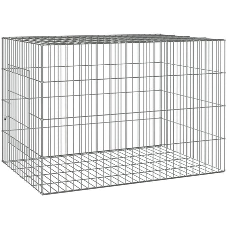 VIDAXL -Kaninchen -Käfig 78x54x54 cm verzinktes Bügeleisen