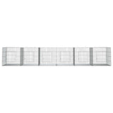 VIDAXL -Kaninchenkäfig mit 6 Panels 327x79x54 cm verzinktes Eisen