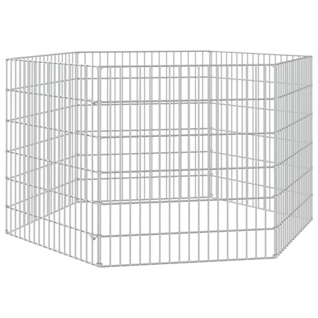Vidaxl Tierheim 6 Panels 54x60 cm verzinktes Eisen