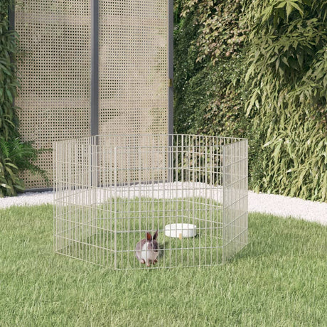 Vidaxl Tierheim 6 Panels 54x60 cm verzinktes Eisen