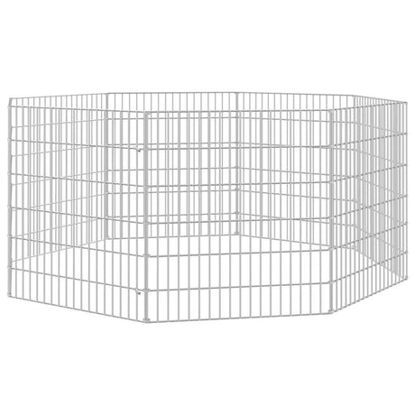 Vidaxl Tiergehäuse 8 Panels 54x60 cm verzinktes Eisen