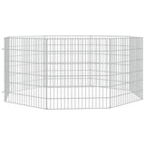 Vidaxl Tiergehäuse 8 Panels 54x60 cm verzinktes Eisen