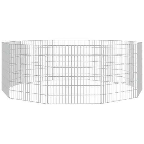 Vidaxl Tierheim 10 Panels 54x60 cm verzinktes Eisen