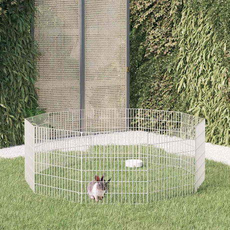 Vidaxl Tierheim 10 Panels 54x60 cm verzinktes Eisen