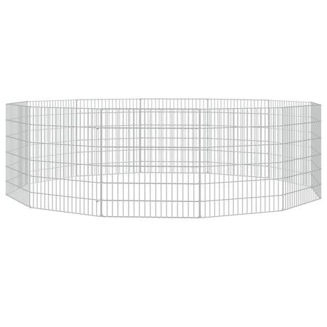 Vidaxl Tierlager 12 Paneele 54x60 cm verzinktes Eisen