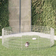 Vidaxl Tierlager 12 Paneele 54x60 cm verzinktes Eisen