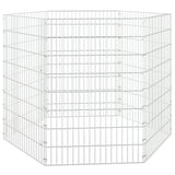Vidaxl Tiergehäuse 6 Panels 54x80 cm verzinktes Eisen