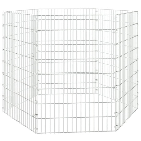 Vidaxl Tiergehäuse 6 Panels 54x80 cm verzinktes Eisen