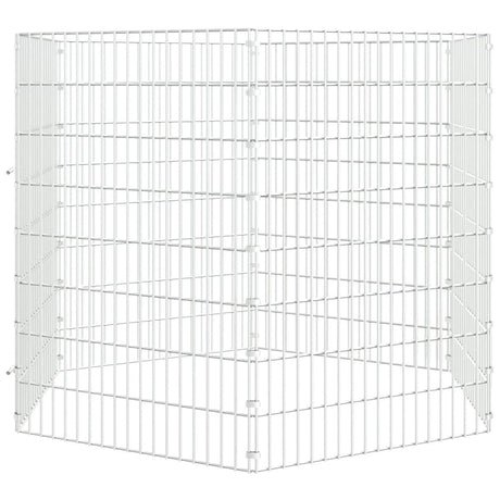 Vidaxl Tiergehäuse 6 Panels 54x80 cm verzinktes Eisen