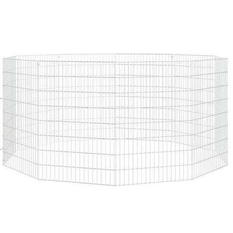 Vidaxl Tiergehäuse 10 Panels 54x80 cm verzinktes Eisen