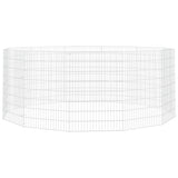 VIDAXL -Tierset 12 Panels 54x80 cm verzinktes Eisen