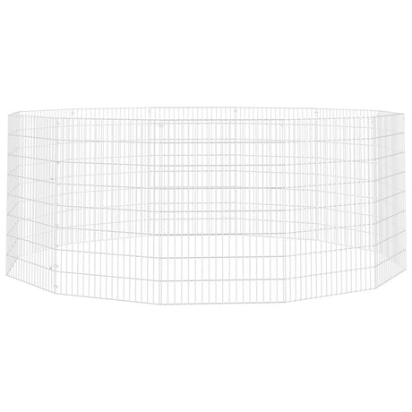 VIDAXL -Tierset 12 Panels 54x80 cm verzinktes Eisen