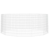 VIDAXL -Tierset 12 Panels 54x80 cm verzinktes Eisen