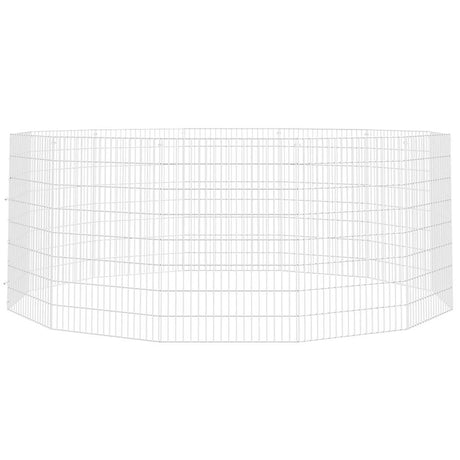 VIDAXL -Tierset 12 Panels 54x80 cm verzinktes Eisen