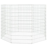 Vidaxl Tiergehäuse 8 Panels 54x100 cm verzinkt