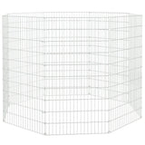 Vidaxl Tiergehäuse 8 Panels 54x100 cm verzinkt