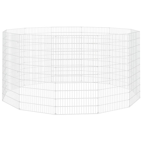 Vidaxl Tierlager 12 Panels 54x100 cm verzinktes Eisen
