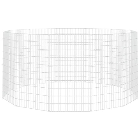 Vidaxl Tierlager 12 Panels 54x100 cm verzinktes Eisen