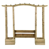 Vidaxl Pergola mit Sofa und Pflanzer imprägnierten Kiefer
