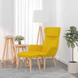 Vidaxl relaxstoel met voetenbank fluweel mosterdgeel