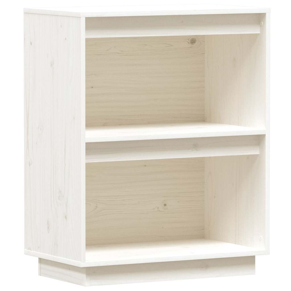 Vidaxl wandkast 60x34x75 cm massief grenenhout wit