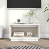 Vidaxl tv-meubel 60x35x35 cm massief grenenhout wit